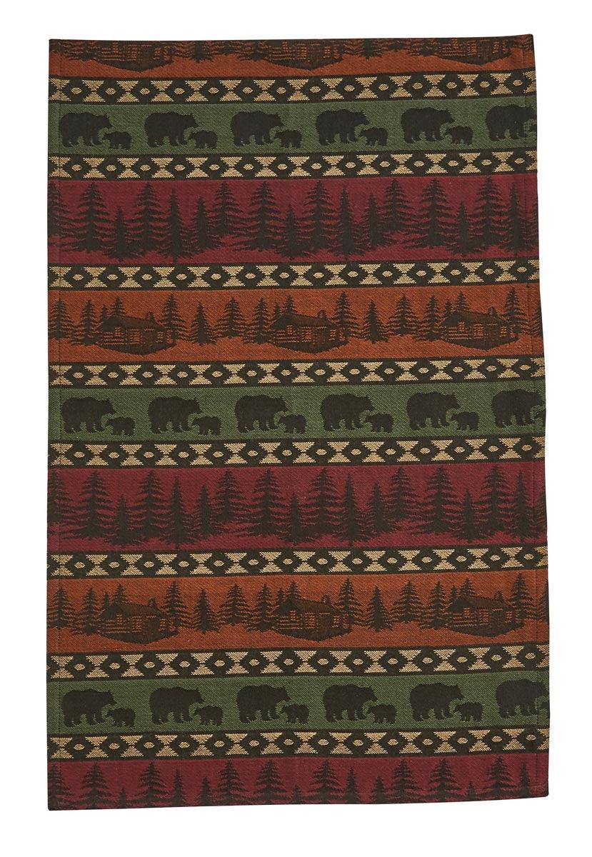 Mountain Bear Jacquard Dishtowel Set of 3 Park Designs - The Fox Decor