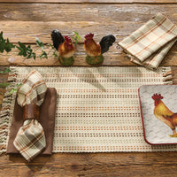 Edgewood Yarn Basketweave Placemat Set of 12 Park Designs - The Fox Decor