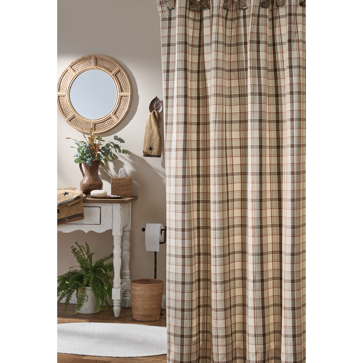 Edgewood Shower Curtain 72" X 72" Set of 2 Park Designs - The Fox Decor