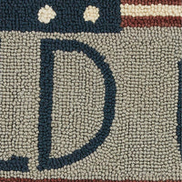 Thumbnail for Old Glory Hooked Rug 2' x 3' Set of 2 Park Designs