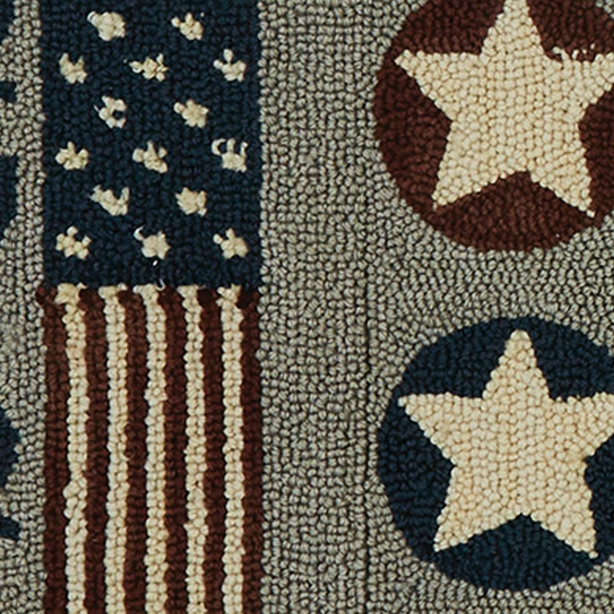 Old Glory Hooked Rug Runner 2' x 6' Park Designs