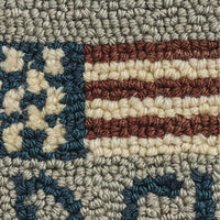 Thumbnail for Old Glory Hooked Chair Pad Set of 2 Park Designs