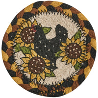 Thumbnail for Henny Penny Printed Braided Coasters Set of 4 Park Designs - The Fox Decor
