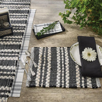 Thumbnail for Onyx And Ivory Chindi Placemat Set of 12 Park Designs - The Fox Decor