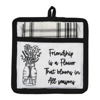 Thumbnail for Friendship Is Flower Pocket Potholder Set of 3 Park Designs - The Fox Decor
