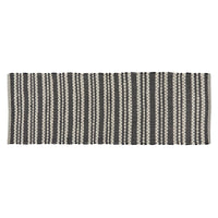 Onyx And Ivory Chindi Rug Runner 2' x 6' - Set of 2 Park Designs - The Fox Decor