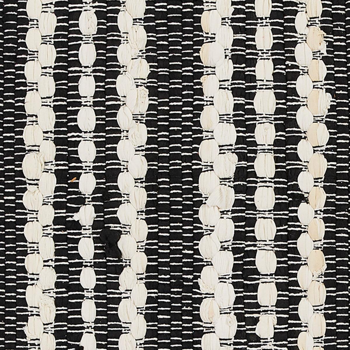 Onyx And Ivory Chindi Rug Runner 2' x 6' - Set of 2 Park Designs - The Fox Decor