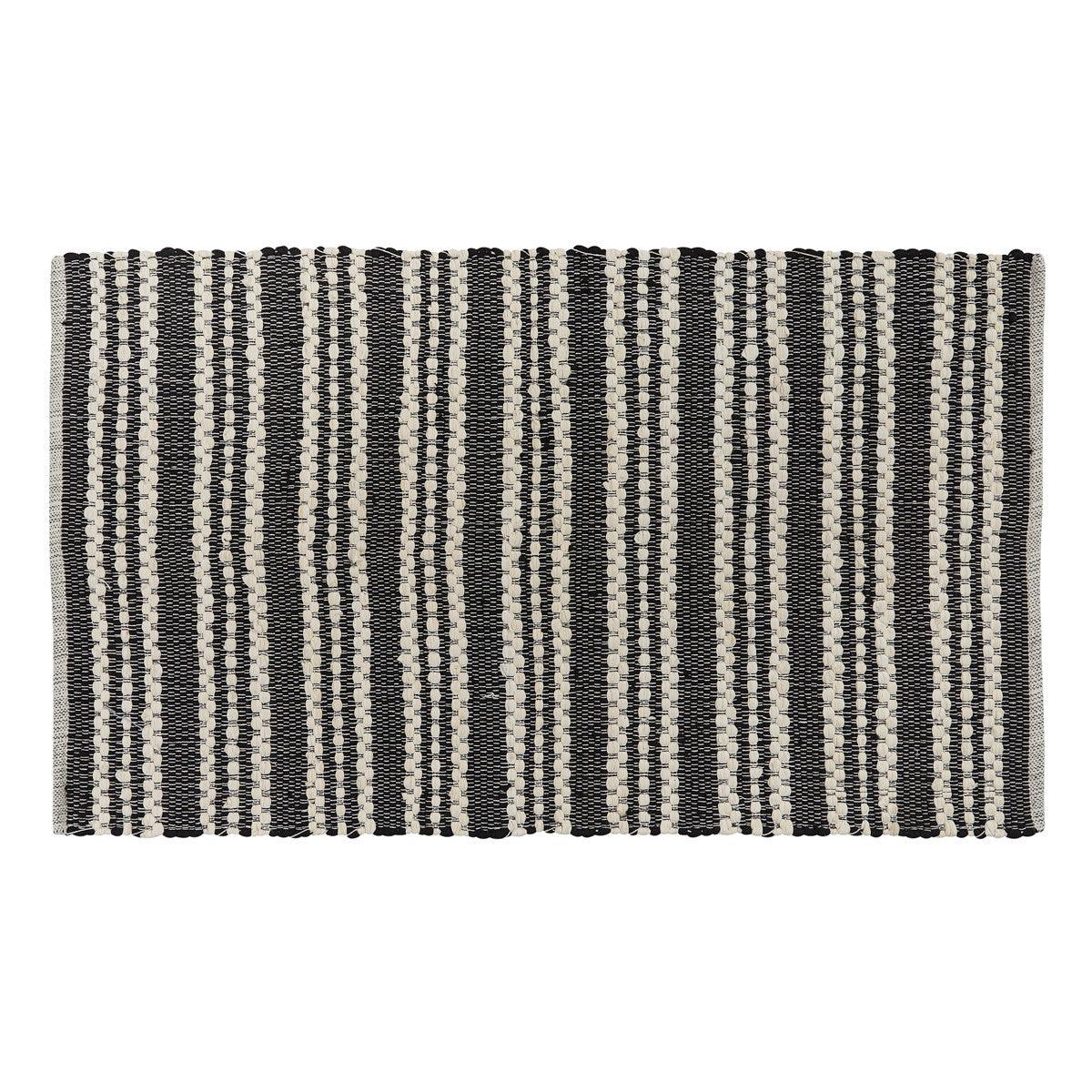 Onyx And Ivory Chindi Rug 3 X 5' - Park Designs - The Fox Decor