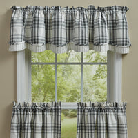 Thumbnail for Onyx & Ivory Valance - Lined Layered 72x16 Set of 2 Park designs