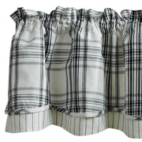 Thumbnail for Onyx & Ivory Valance - Lined Layered 72x16 Set of 2 Park designs - The Fox Decor