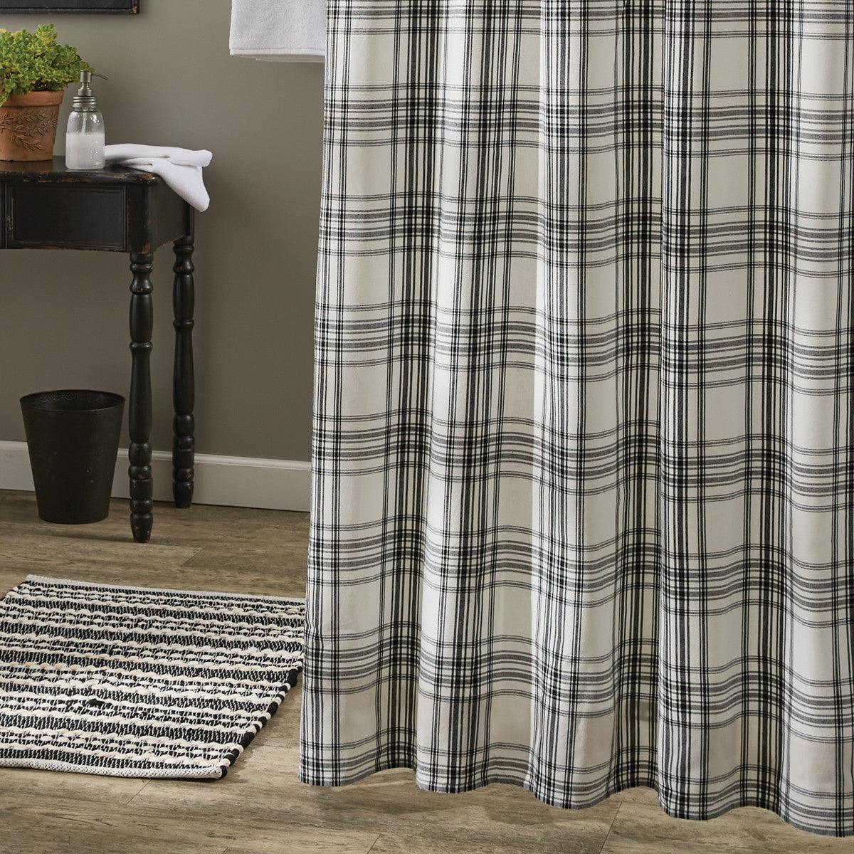 Onyx & Ivory Shower Curtain - Set of 2 Park Designs - The Fox Decor