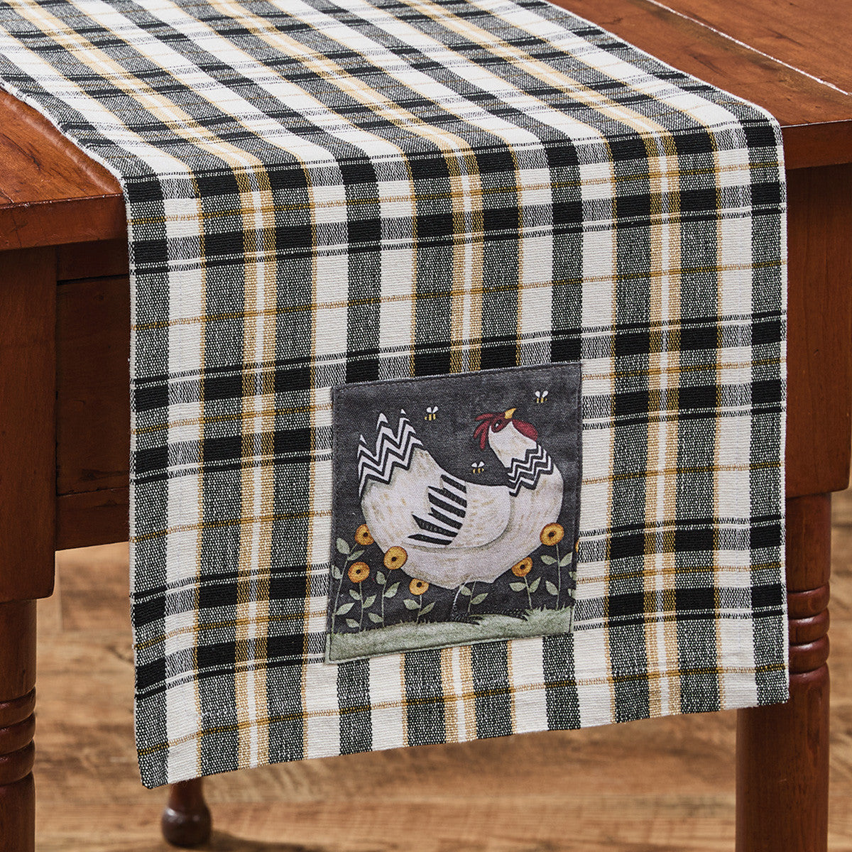 My Little White Hen Table Runner 36" L Set of 2 Park Designs - The Fox Decor