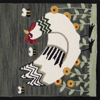 Thumbnail for My Little White Hen Hooked Rug 2' x 6' Park Designs