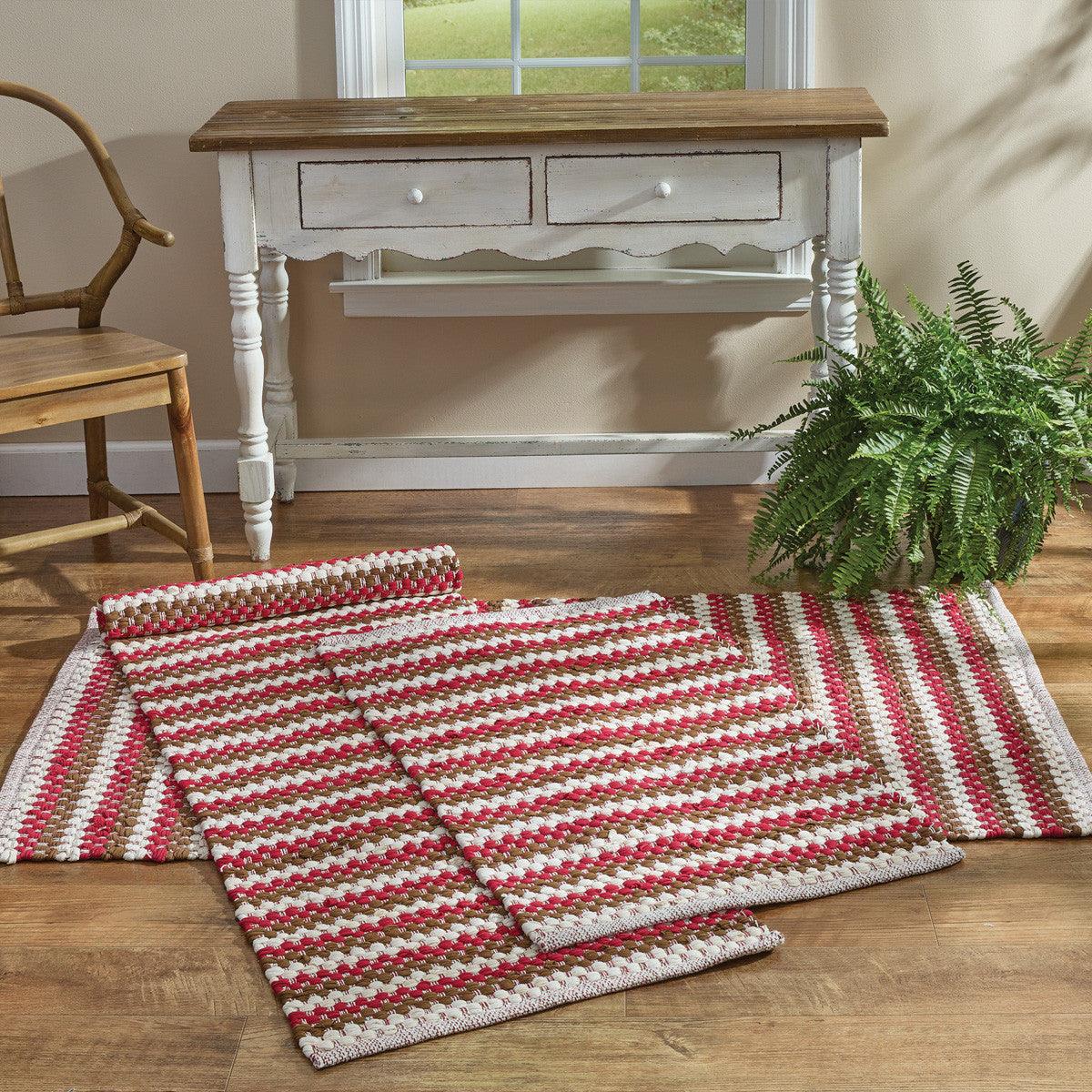 Homestyle Rag Rug 2' x 3' Set of 2 Park Designs - The Fox Decor