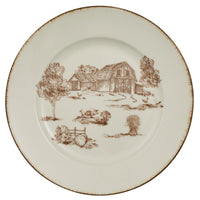 Thumbnail for Down On The Farm Toile Salad Plate - Set of 4 Park Designs