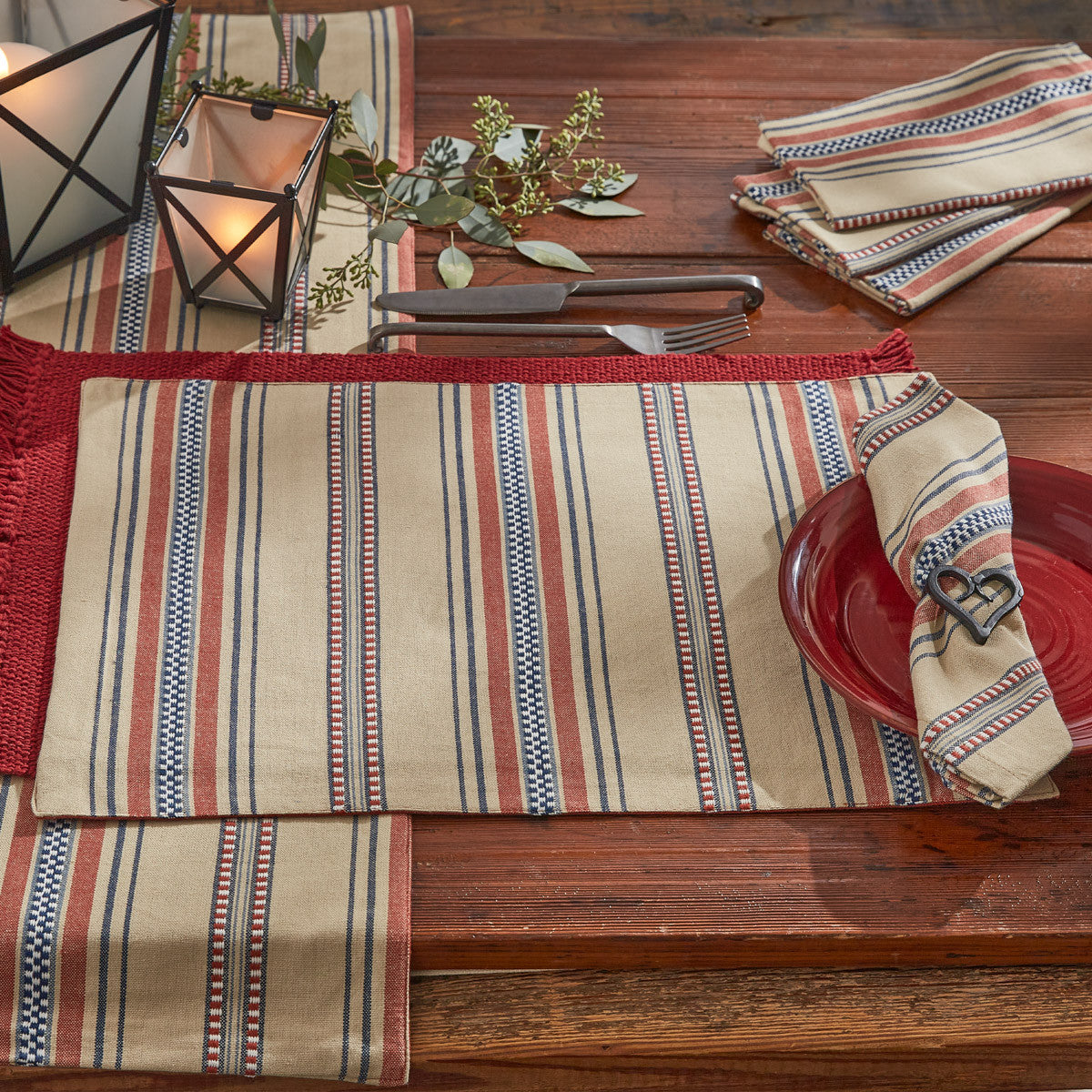 Chamois Table Runner 54" L Set of 2 Park Designs - The Fox Decor