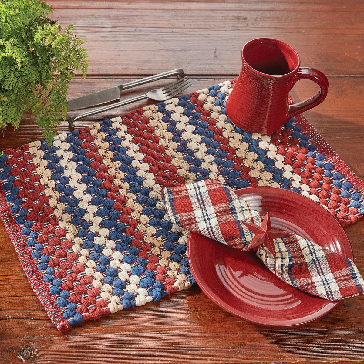 Gemstone Chindi Placemat Set of 12 Park Designs - The Fox Decor