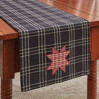 Thumbnail for Farmhouse Star Appliqued Table Runner 36