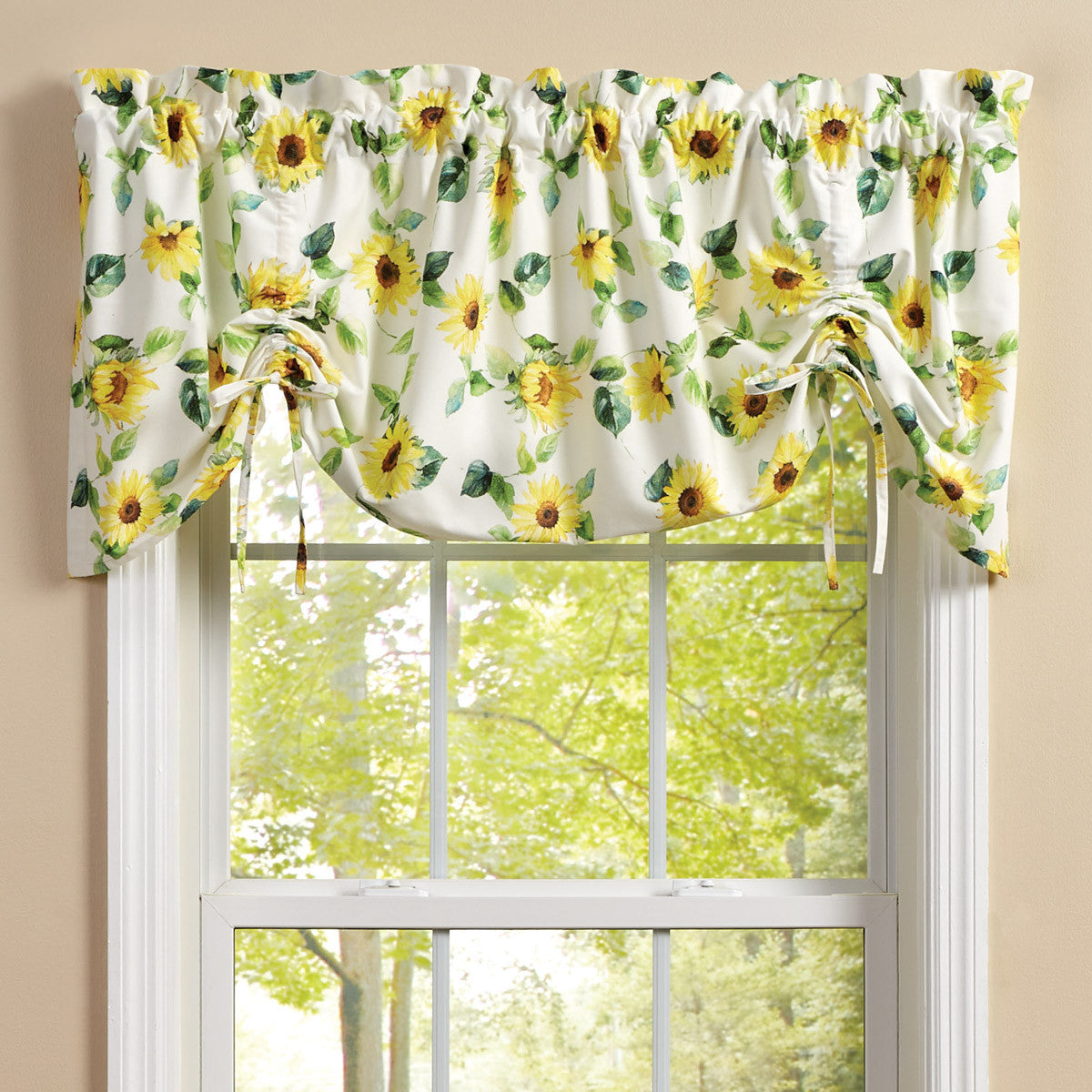 Follow The Sun Lined Farmhouse Valance 20" L - Park Designs