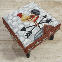 Thumbnail for Break Of Day Rooster Hooked Stool - Park Designs - The Fox Decor