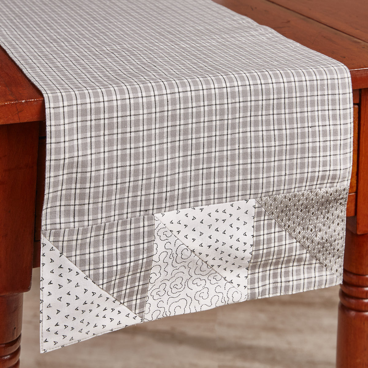 Millstone Patch Table Runner 54"L Park Designs - The Fox Decor