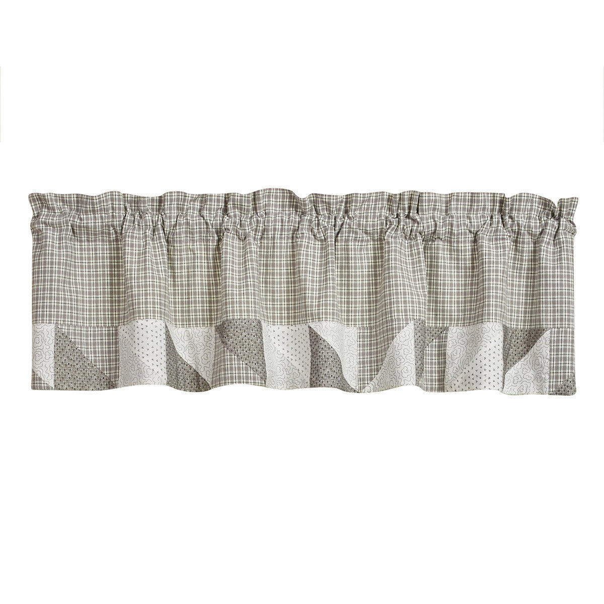 Millstone Lined Patch Valance 14"L - Park designs - The Fox Decor