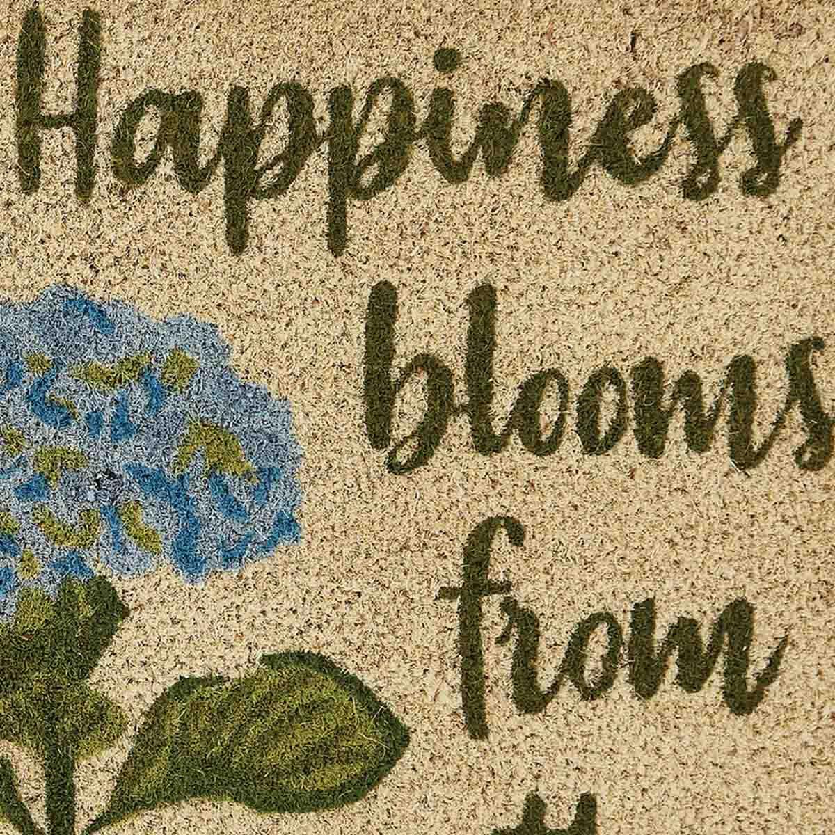 Happiness Blooms Doormat Park Designs - The Fox Decor