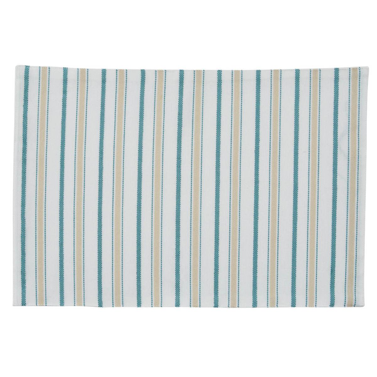 Serene Stripe Placemat Set of 12 Park Designs - The Fox Decor