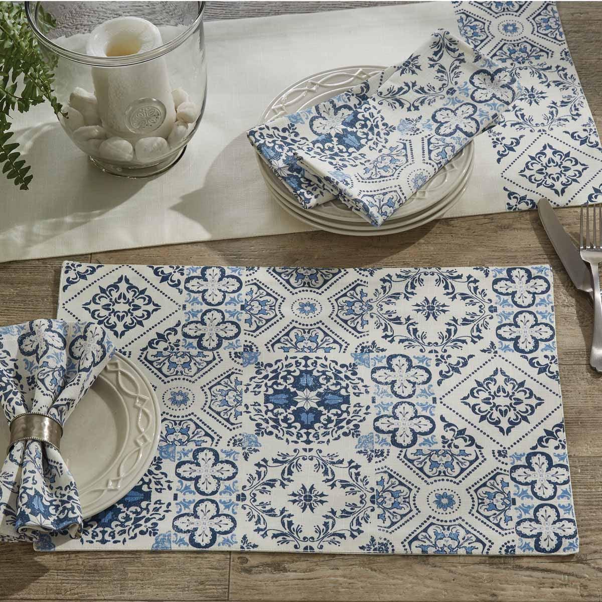 Williamsburg Delft Tile Placemat Set of 6 Park Designs - The Fox Decor