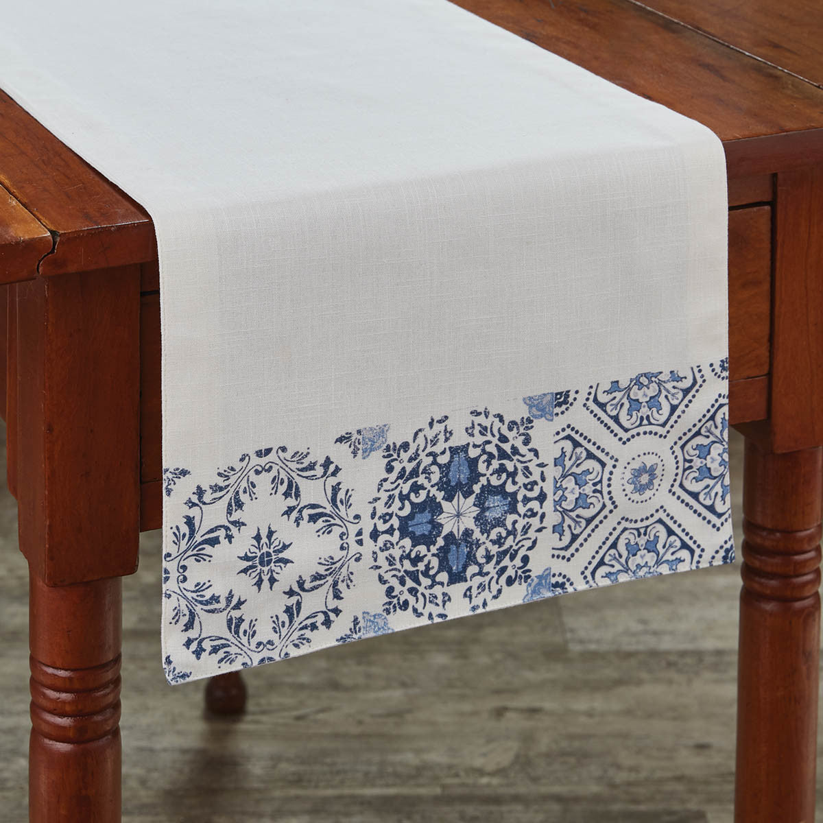 Williamsburg Delft Tile Runner 36"L Park Designs - The Fox Decor
