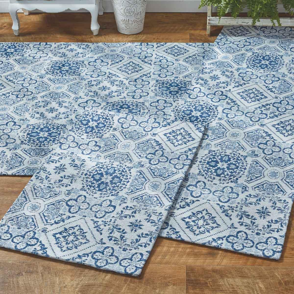 Delft Tile Rag Rug - Park Designs