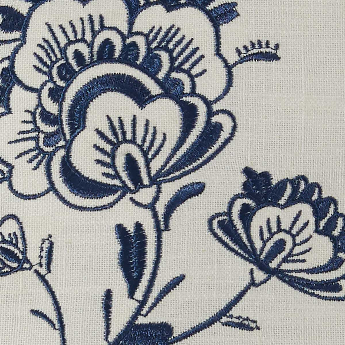 Williamsburg Delft Flower 10" Embroidered Pillow  Park Designs