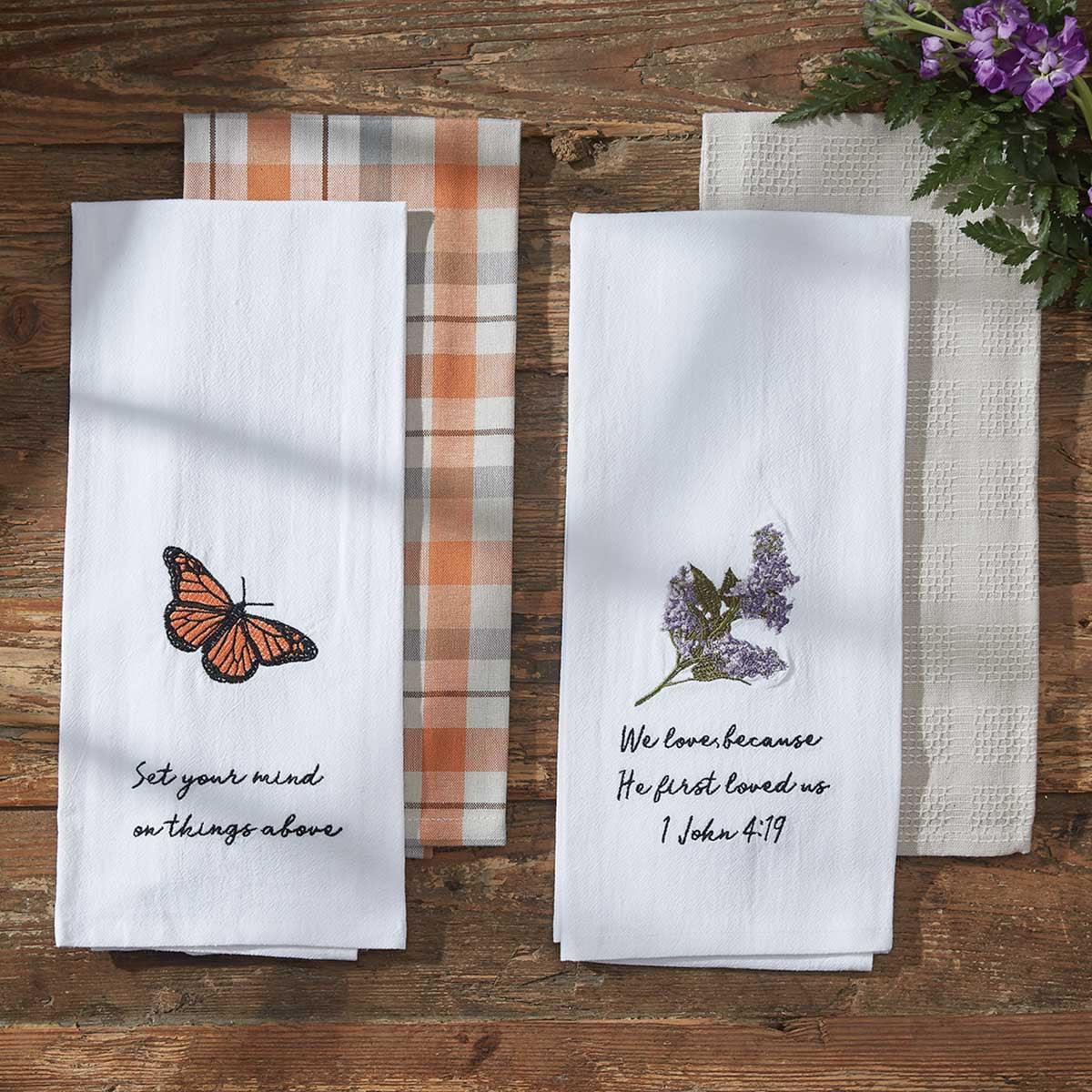 Set Your Mind Dishtowels Set of 4 Park Designs - The Fox Decor