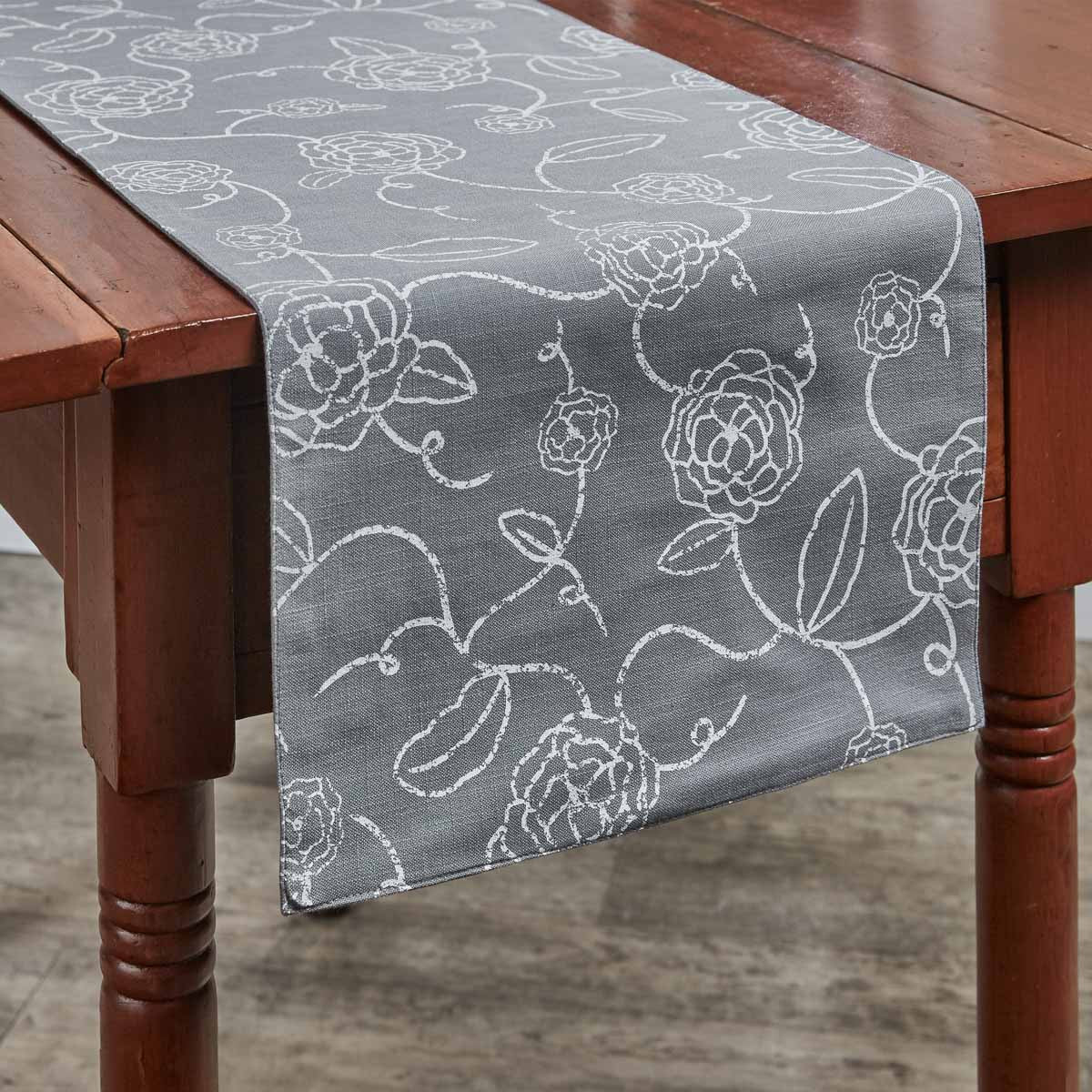 Garden Path Printed Table Runner 36"L Set of 2 Park Designs