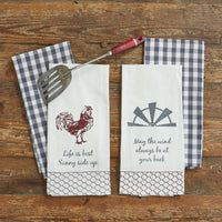 Thumbnail for Life Is Best Dishtowels Set of 4 Park Designs - The Fox Decor