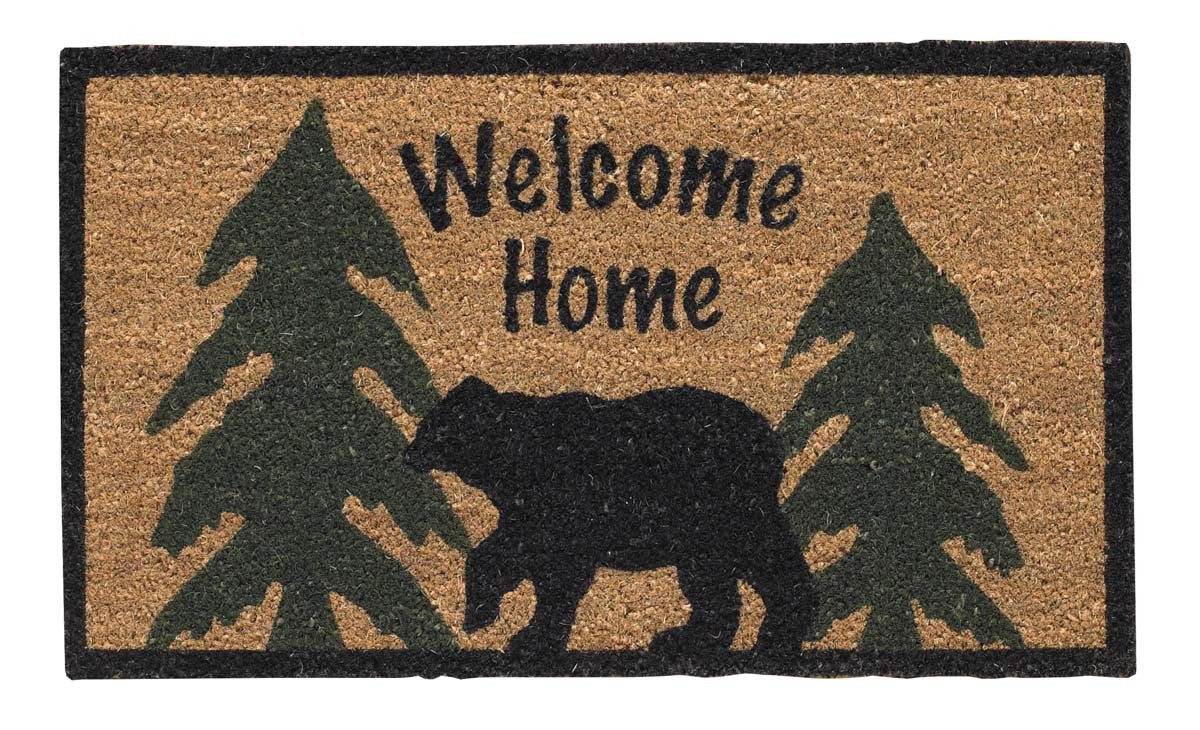 Welcome Home Black Bear Doormat Park Designs