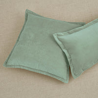 Thumbnail for Velvet Pillow Cover Seafoam Set of 4 Park Designs