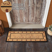 Thumbnail for Connell Coir Welcome Rug Rect Stars 17x48 - The Fox Decor