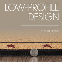 Thumbnail for Connell Coir Welcome Rug Rect Stars 17x48 - The Fox Decor