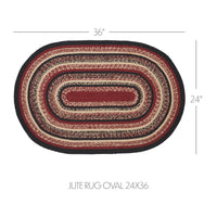 Connell Jute Rug Oval 24x36 - The Fox Decor