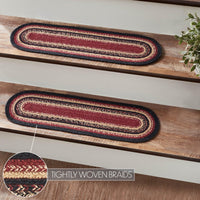 Thumbnail for Connell Jute Stair Tread Oval Latex Set of 2 8.5x27 - The Fox Decor