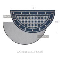 My Country Polyester Rug Half Circle 16.5x33 - The Fox Decor