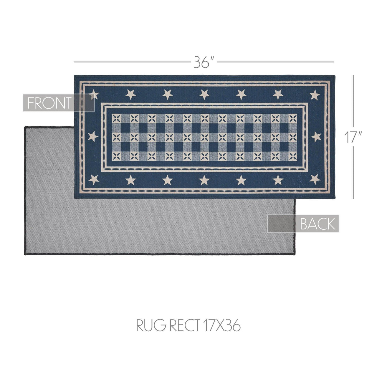 My Country Polyester Rug Rect 17x36 - The Fox Decor
