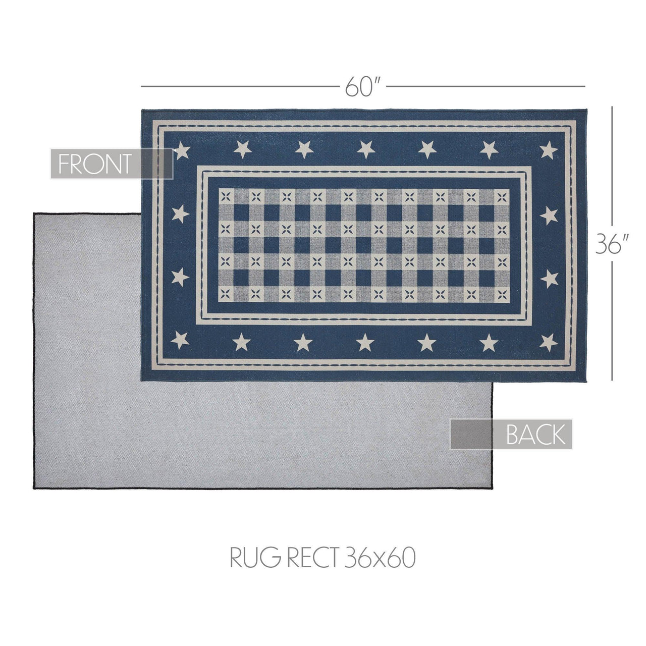 My Country Polyester Rug Rect 36x60 - The Fox Decor