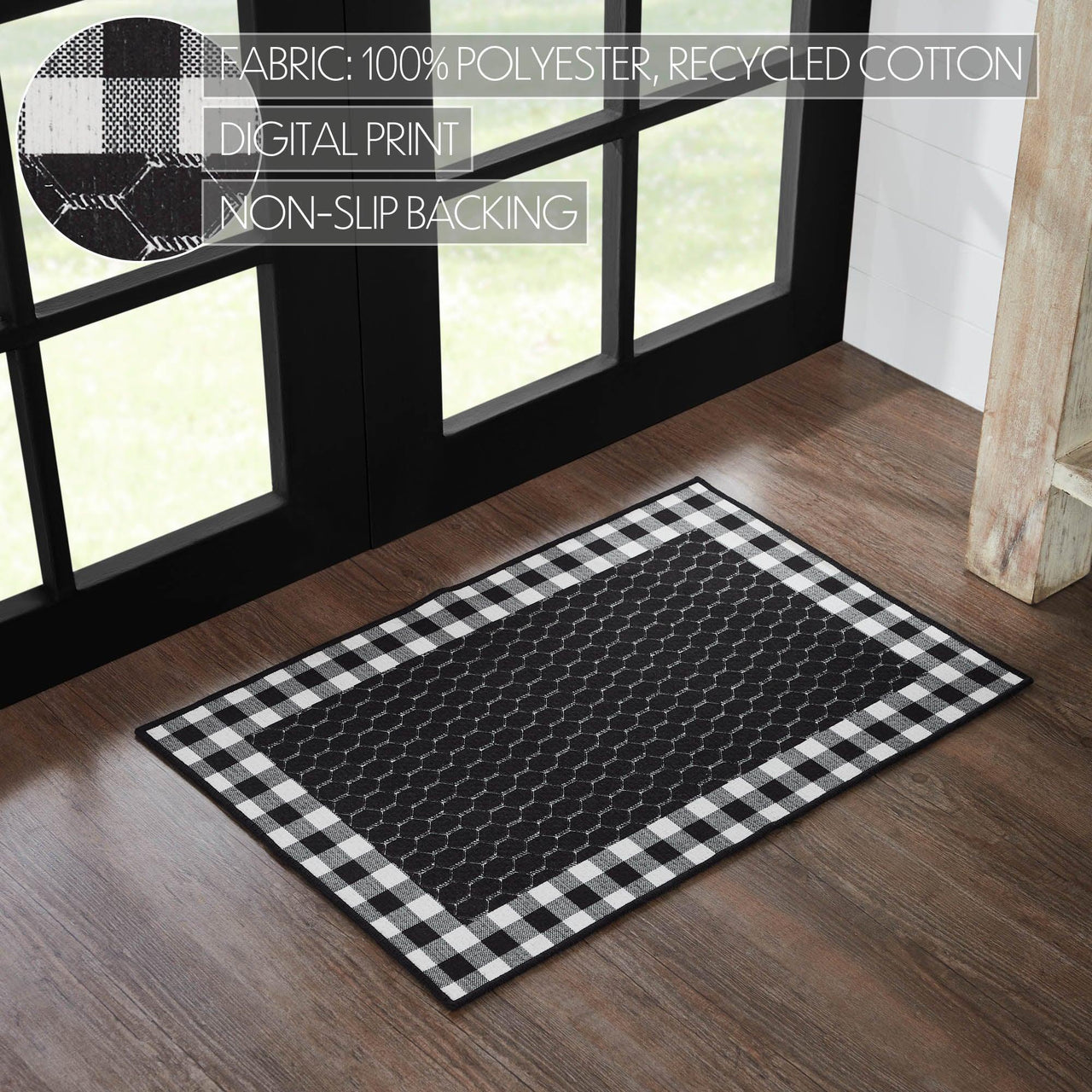Down Home Polyester Rug Rect 20x30 - The Fox Decor