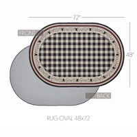 Pip Vinestar Polyester Rug Oval 48x72 - The Fox Decor