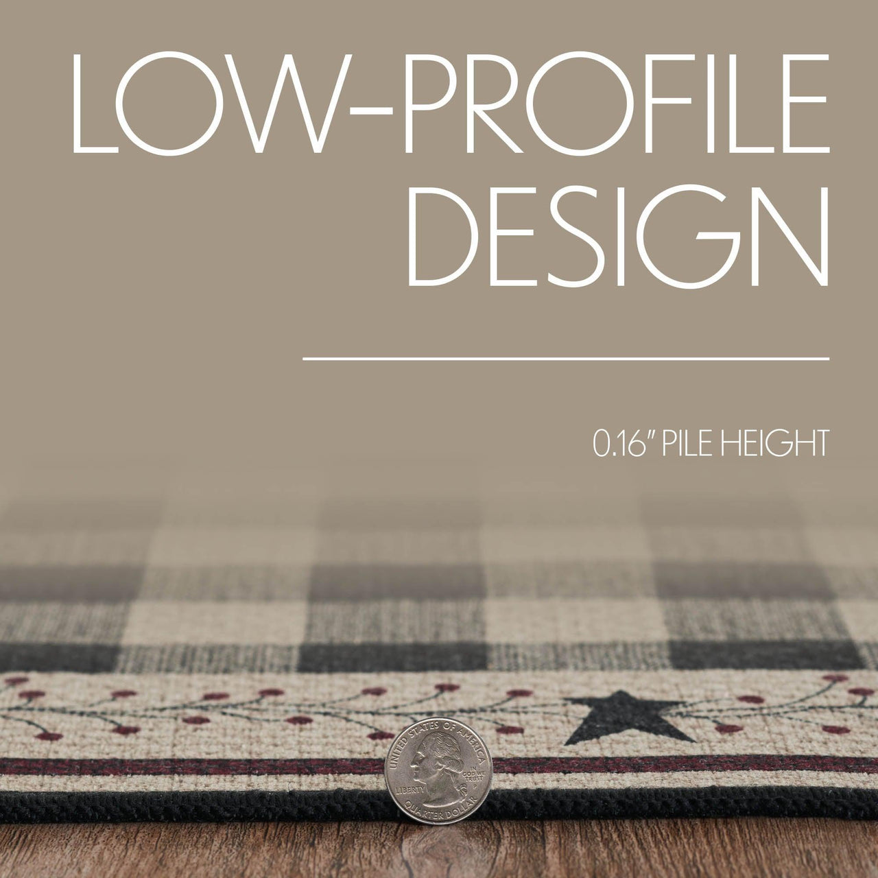 Pip Vinestar Polyester Stair Tread Rect Latex 8.5x27 - The Fox Decor