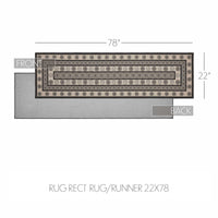 Thumbnail for Custom House Black Tan Jacquard Polyester Rug/Runner Rect 22x78 - The Fox Decor
