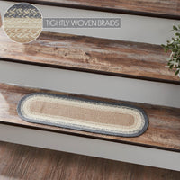 Thumbnail for Finders Keepers Jute Stair Tread Oval Latex 8.5x27 - The Fox Decor