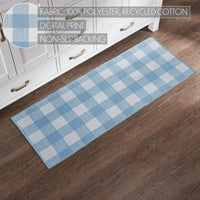 Thumbnail for Annie Buffalo Check Blue Polyester Rug Rect 17x48 - The Fox Decor